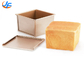 RK Bakeware الصين الخدمات الغذائية NSF سعة كبيرة الخبز Pullman وعاء توست صندوق مع غطاء Pullman خبز وعاء