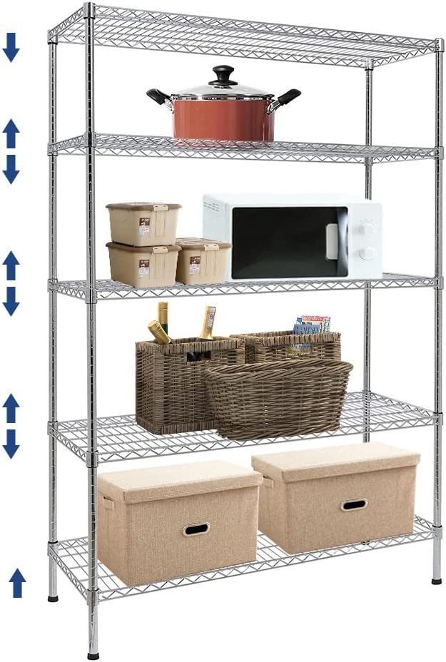 Rk Bakeware الصين الخدمات الغذائية التجارية سقف الأسلاك المعدنية الثقيلة التخزين رف وحدة رف للمطبخ 0