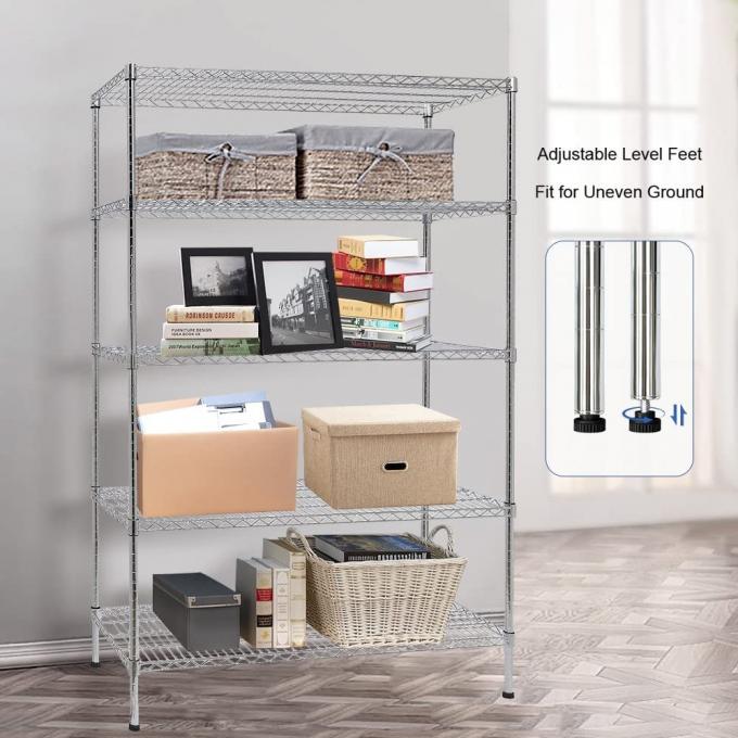 Rk Bakeware الصين الخدمات الغذائية التجارية سقف الأسلاك المعدنية الثقيلة التخزين رف وحدة رف للمطبخ 5