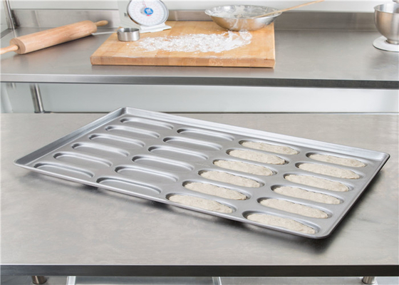 RK Bakeware الصين خدمة الطعام NSF 24 علبة ألومنيوم كيك كيك / الفولاذ المعدني التجاري هوت دوغ بون بان