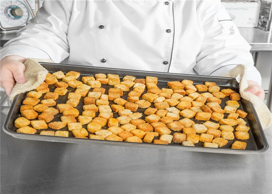 RK Bakeware China Foodservice NSF 18 مقياس ألومنيوم بن ورقة وعاء 18'x13' 1/2 حجم بيتزا خبز الوعاء