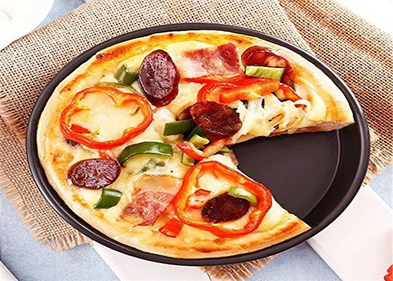 RK Bakeware الصين خدمة الطعام NSF التجارية 14 بوصة ألومنيوم كيك بان / بيتزا خبز بان بيتزا التري