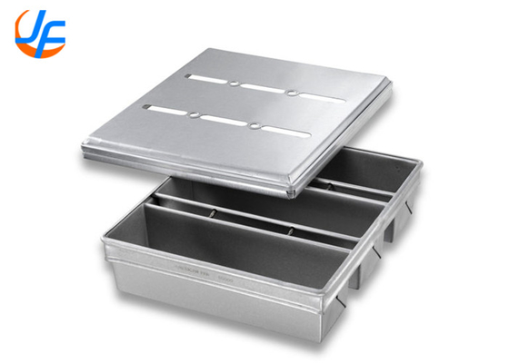 RK Bakeware الصين الخدمات الغذائية NSF التجارية ألومنيوم خبز المقلاة / حزام خاص بولمان خبز المقلاة