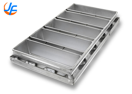 RK Bakeware الصين الخدمات الغذائية NSF 1.5 ملم ألومنيوم خبز المقلاة خاص الحزام بولمان خبز المقلاة للصناعة