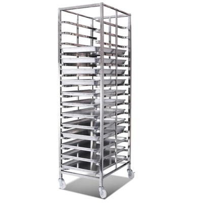 RK Bakeware الصين-Z إطار التعشيش الفولاذ المقاوم للصدأ عربة الخبز فرن مزدوج رف للمخابز بالجملة
