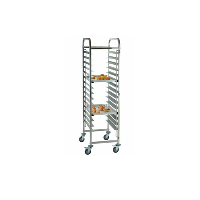 RK Bakeware الصين الخدمات الغذائية NSF المخبز رف التبريد علبة الخبز عربة فرن رف مع 15 علبة