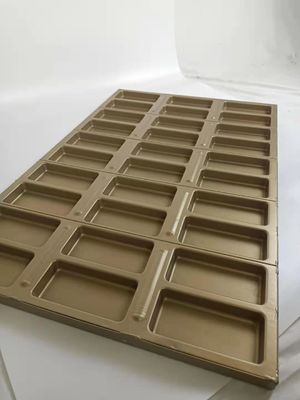 قالب خبز هوت دوج مستطيل من جلودن كلر PTFE 30 تجويف