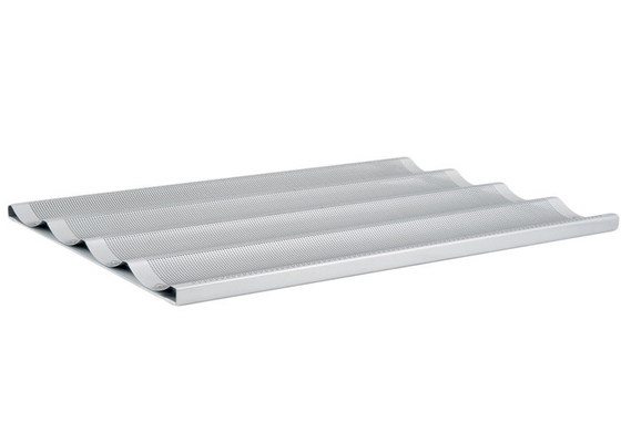 RK Bakeware China Foodservice NSF 5 لوف طاسة الخبز من الألومنيوم الزجاجية Uni Lock Baguette Pan