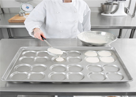 RK Bakeware الصين خدمة الطعام NSF 24 القالب الفولاذ المعد من الألومنيوم المجمعة هامبرجر بون التري كعك أعلى / مقلاة البسكويت