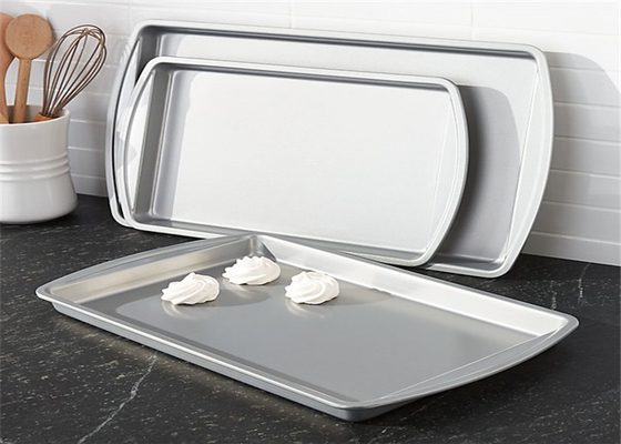 RK Bakeware الصين ألومنيوم طبق الخبز التجاري الألومنيوم مستديرة الزاوية ورقة وعاء