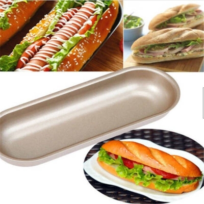 RK Bakeware الصين خدمة الطعام NSF 600X400 و full size Nonstick Hot Dog Bun Tray