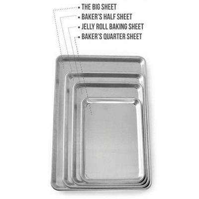 RK Bakeware الصين خدمة الطعام NSF 18X26 بوصة 600X400 ألومنيوم ورقة الخبز خبز وعاء