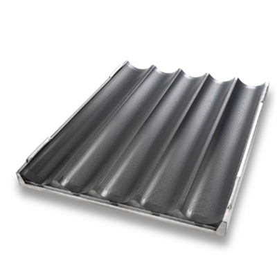 RK Bakeware الصين خدمة الطعام NSF مقلاة هوجي بون / سلايدر بون بان / مربع Ciabatta رول خبز الوعاء