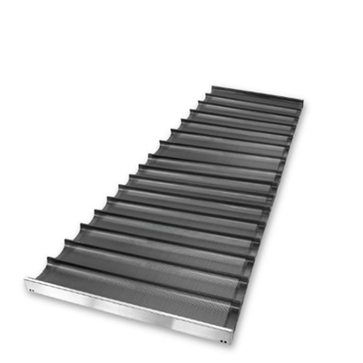 RK Bakeware China Foodservice NSF سيكون زجاجي 800*600mm 8 فلوتات قناة الألومنيوم الفرنسية باغيت