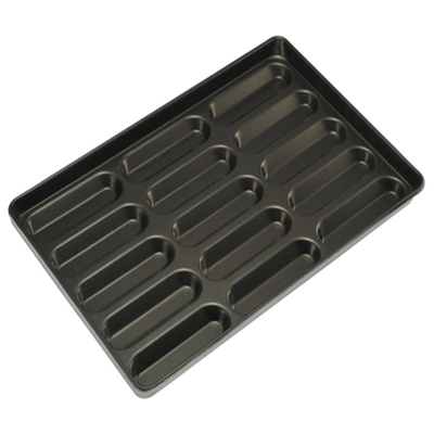 RK Bakeware الصين خدمة الطعام NSF 42445 زجاجية الألومنيزية الفولاذ 24 العفن المجمعة هامبرجر بون طبخ الوعاء