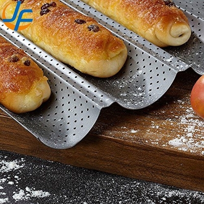 RK Bakeware China Foodservice NSF 5 لوف Nonstick الألومنيوم Eurogliss باغيت طاسة الخبز الفرنسية