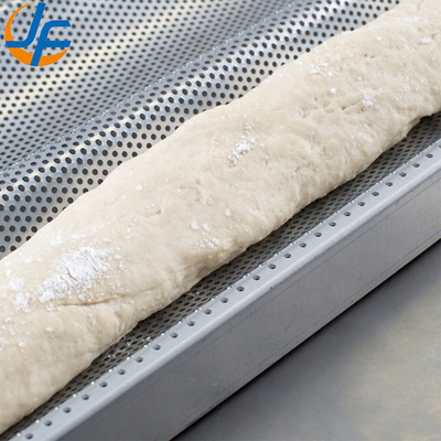 Rk Bakeware China-49053 5 Loaf Nonstick 600*400 ألومنيوم Uni-Lock Baguette Tray / فرنسي خبز المقلاة