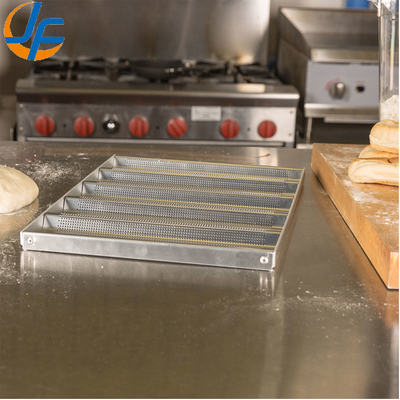 Rk Bakeware China-49053 5 Loaf Nonstick 600*400 ألومنيوم Uni-Lock Baguette Tray / فرنسي خبز المقلاة