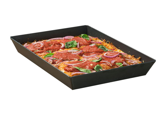 RK Bakeware الصين خدمة الطعام NSF تجاري معطف صلب ألومنيوم بيتزا بان / ديترويت بيتزا بان 8 &quot; X 10 &quot; X 2.38 &quot;