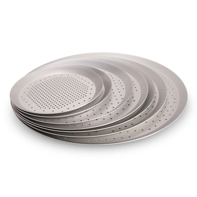 RK Bakeware الصين-لويدبانز معطف صلب ألومنيوم Quik Disk مقلاة بيتزا مثقوبة