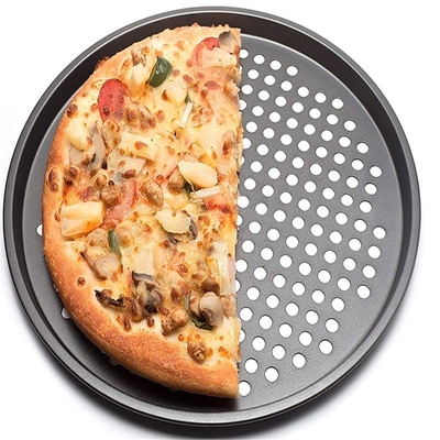 Rk Bakeware الصين المصنع-Nonstick ألومنيوم البيتزا القرص مع الحافة