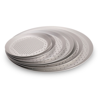 RK Bakeware الصين خدمة الطعام NSF معطف صلب ألومنيوم Quik البيتزا القرص ومعجون بيتزا مثقوب