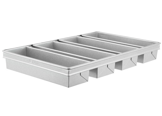 RK Bakeware الصين-شيكاغو المعدنية 4 حزام زجاجية ألومنيزية Pullman خبز وعاء خبز وعاء 13 &quot;x 4&quot; x 4 &quot;