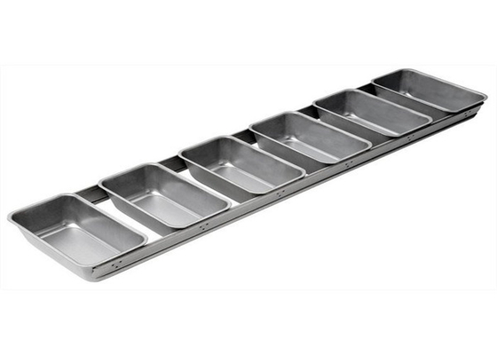 RK Bakeware الصين الخدمات الغذائية NSF 6 حزام زجاجية ألومنيوم خبز المقلاة الفولاذية الألومنيوم خبز المقلاة
