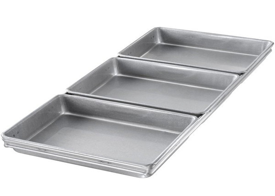 RK Bakeware الصين خدمة الغذاء NSF 4 أحزمة Pullman خبز المقلاة ، الفولاذ المعدني خبز المقلاة صندوق ساندوتش