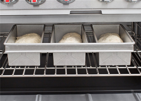 RK Bakeware الصين خدمة الغذاء NSF 3 حزام 800g زجاج الألومنيوم Pullman خبز المقلاة خبز المقلاة