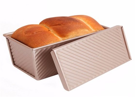 RK Bakeware الصين خدمة الطعام NSF الذهب غير اللصق ألومنيوم خبز المقلاة المموجة خبز القصدير خبز المقلاة