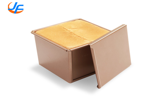 RK Bakeware الصين الخدمات الغذائية NSF Nonstick ميني بولمان الخبز المقلاة مربع خبز توتاست با