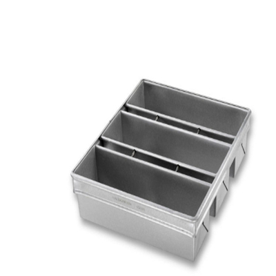 Rk Bakeware الصين-شيكاغو المعدنية الصناعية 4 أحزمة السيليكون الزجاجية غير المقشرة Pullman الخبز العفن