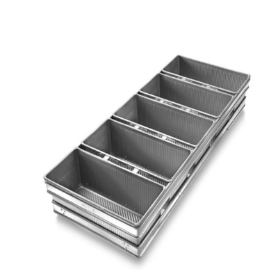 Rk Bakeware الصين-شيكاغو المعدنية الصناعية 4 أحزمة السيليكون الزجاجية غير المقشرة Pullman الخبز العفن