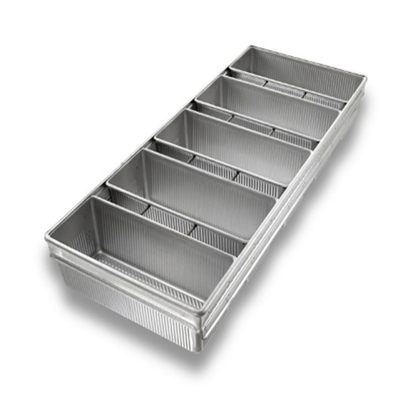 Rk Bakeware China Manufacturer-4 Strap Glazed Aluminized Steel Pullman خبز الخبز/ خزان خبز الخبز/فينا خبز الخبز