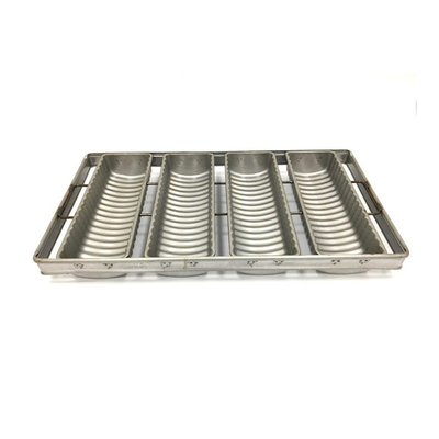 RK Bakeware الصين الخدمات الغذائية NSF Telfon غير صلبة مخصص 5 صفوف باغييت خبز وعاء خبز وعاء
