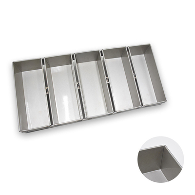 Rk Bakeware الصين-شيكاغو المعدنية السيليكون الزجاجية 5 شريط الخبز القوالب مفتوحة فوق