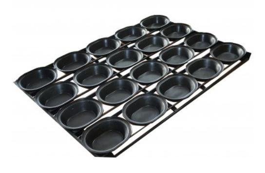RK Bakeware الصين الخدمات الغذائية NSF بيضاوية 180g قطع الذاتية الغداء فطيرة المعجنات
