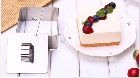RK Bakeware الصين خدمة الطعام NSF مربع شكل حلقة موس حلقة فطيرة