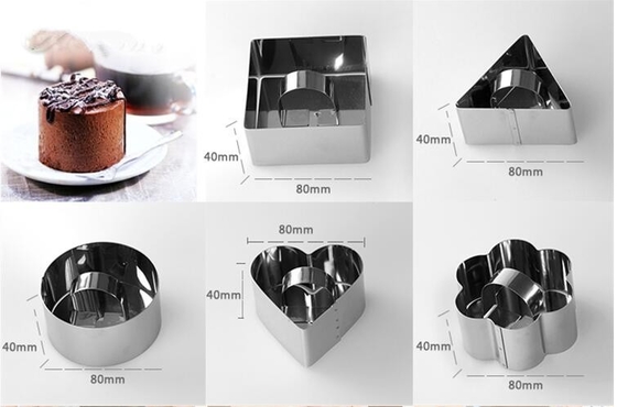 RK Bakeware الصين خدمة الطعام NSF مربع شكل حلقة موس حلقة فطيرة