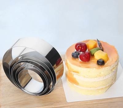 RK Bakeware الصين الخدمة الغذائية NSF طلاء الكعكة القابل للتعديل حلقة الخبز الصغيرة طلاء الكعكة