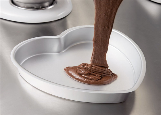 RK Bakeware الصين خدمة الطعام NSF 142*134*55 الألومنيوم شكل القلب كعكة وعاء أسفل فضفاض