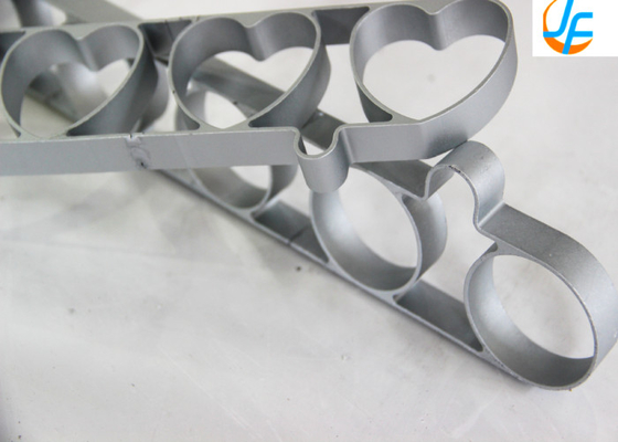 RK Bakeware China Foodservice NSF 5 6 7 8 9 بوصة حلقة كعكة الألومنيوم / حلقة كعكة القلب الشكل الفولاذ المقاوم للصدأ