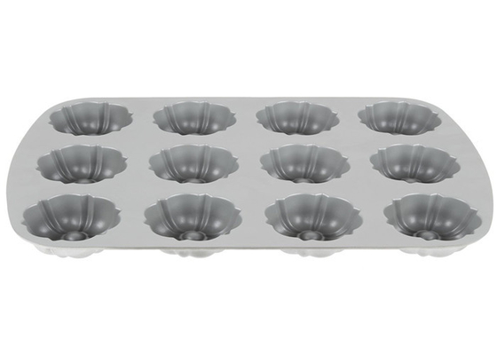 RK Bakeware China Foodservice NSF 12 Compartment Bundtlette ألومنيوم كعكة الكعك الصف التجاري