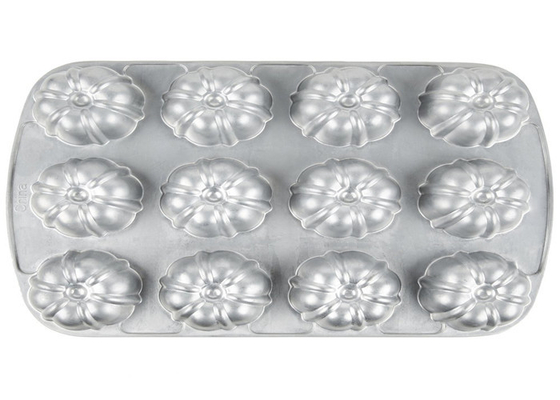 RK Bakeware China Foodservice NSF 12 Compartment Bundtlette ألومنيوم كعكة الكعك الصف التجاري