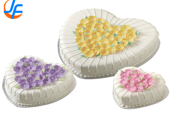 RK Bakeware الصين خدمة الطعام NSF التجارية شكل القلب كعكة وعاء أسفل فضفاض