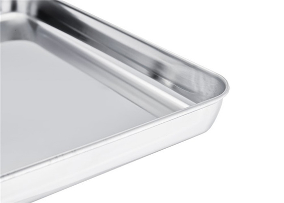 RK Bakeware الصين الخدمات الغذائية NSF مستطيل الفولاذ المقاوم للصدأ الخبزTray بيتزا بسكويت الخبز الخبز