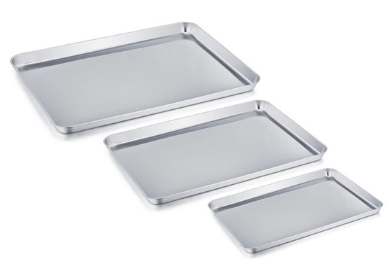 RK Bakeware الصين الخدمات الغذائية NSF مستطيل الفولاذ المقاوم للصدأ الخبزTray بيتزا بسكويت الخبز الخبز