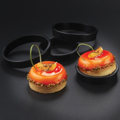 RK Bakeware الصين خدمة الطعام NSF كعكة ألومنيوم مستديرة طلاء كعكة وعاءات Tartlet حلقة