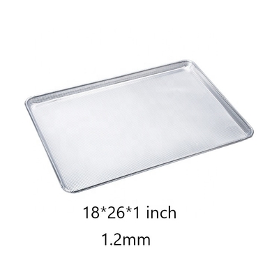 26 × 18 بوصة 1.2mm علبة معدنية مثقوبة ورقة الخبز مسطحة مثقوبة ورقة الألومنيوم سلك في الاطار ورقة علبة